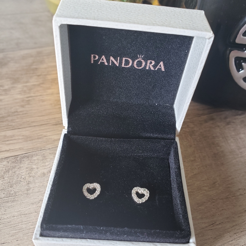 Open Heart Pandora Studs